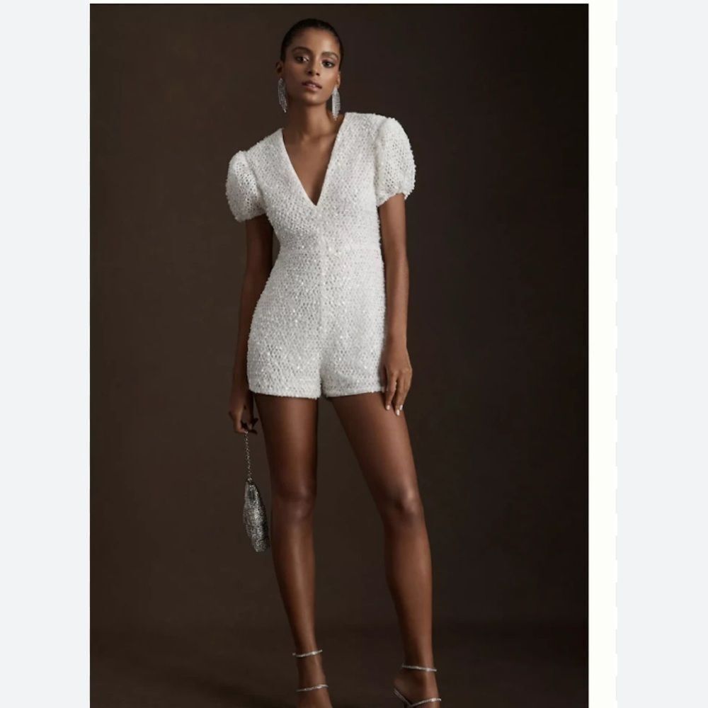 Watters size 12 Watters Fizz Romper perfect for Bachelorette or Wedding